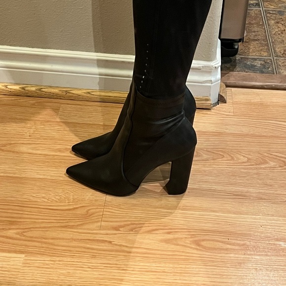 Black Qupid Heeled Boots - Picture 6 of 8